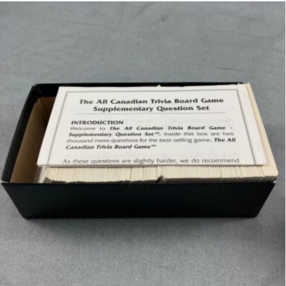 1998 All Canadian Trivia Board Game Supplementary Question Set Outset Media - Picture 2 of 3
